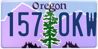 OR license plate 157OKW