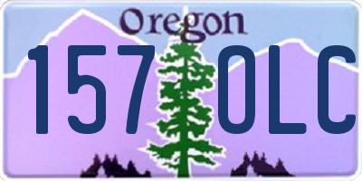 OR license plate 157OLC