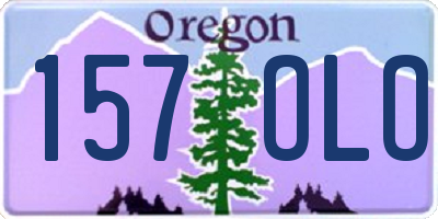 OR license plate 157OLO