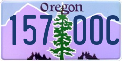 OR license plate 157OOC