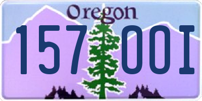 OR license plate 157OOI