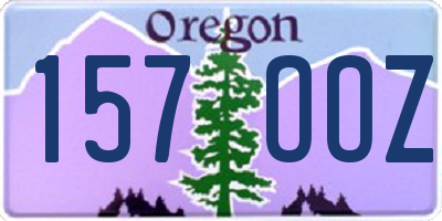 OR license plate 157OOZ