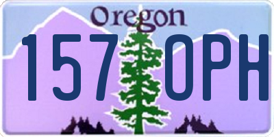 OR license plate 157OPH
