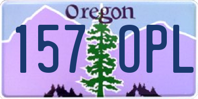 OR license plate 157OPL