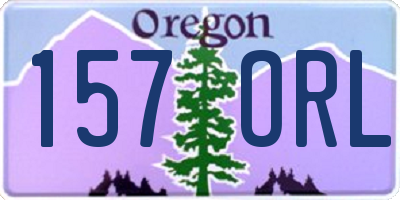 OR license plate 157ORL