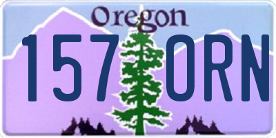 OR license plate 157ORN