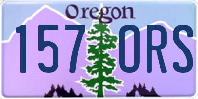 OR license plate 157ORS