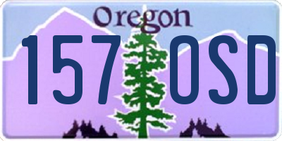 OR license plate 157OSD