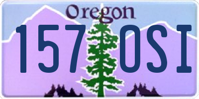 OR license plate 157OSI