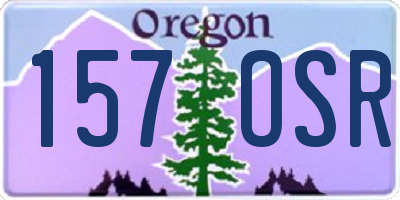 OR license plate 157OSR