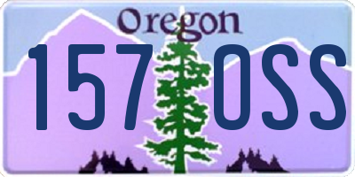 OR license plate 157OSS