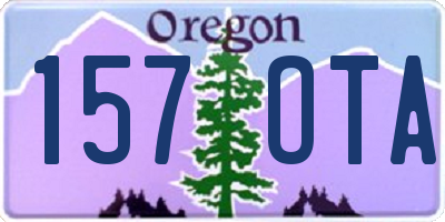 OR license plate 157OTA