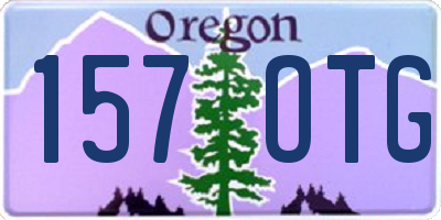 OR license plate 157OTG