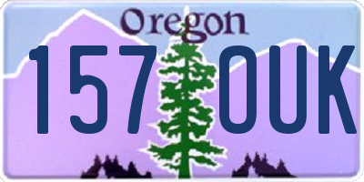 OR license plate 157OUK