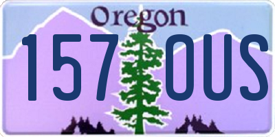OR license plate 157OUS