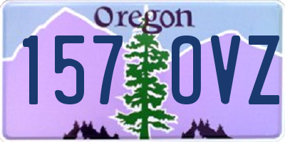 OR license plate 157OVZ