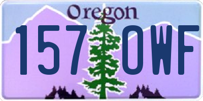 OR license plate 157OWF
