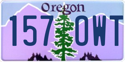 OR license plate 157OWT