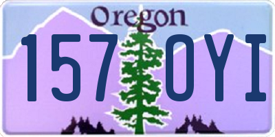 OR license plate 157OYI