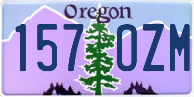 OR license plate 157OZM