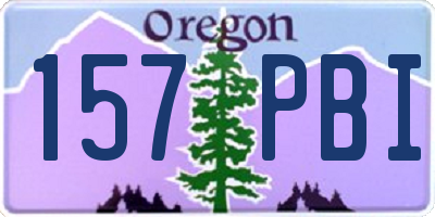 OR license plate 157PBI