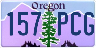 OR license plate 157PCG