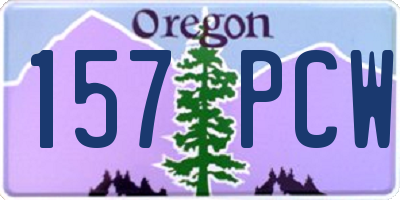 OR license plate 157PCW
