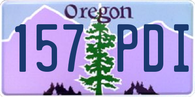 OR license plate 157PDI