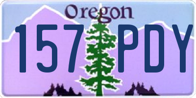 OR license plate 157PDY