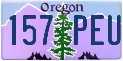 OR license plate 157PEU