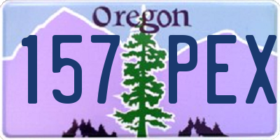 OR license plate 157PEX