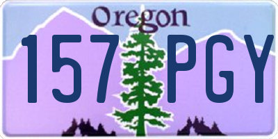 OR license plate 157PGY