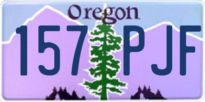 OR license plate 157PJF