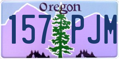 OR license plate 157PJM