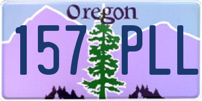 OR license plate 157PLL