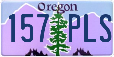 OR license plate 157PLS