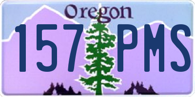 OR license plate 157PMS