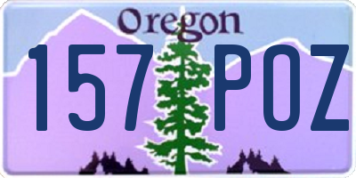 OR license plate 157POZ