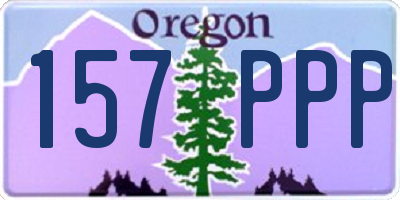 OR license plate 157PPP