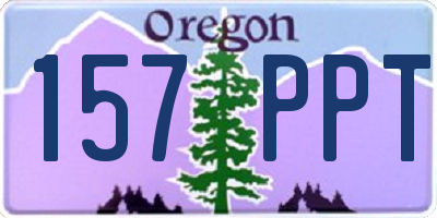 OR license plate 157PPT