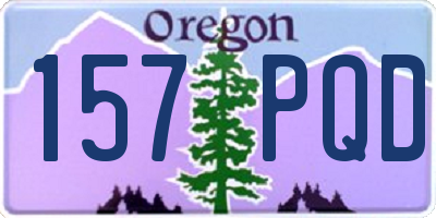 OR license plate 157PQD