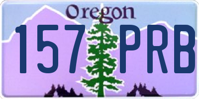 OR license plate 157PRB