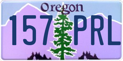 OR license plate 157PRL