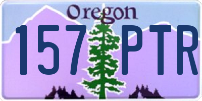 OR license plate 157PTR