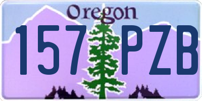 OR license plate 157PZB