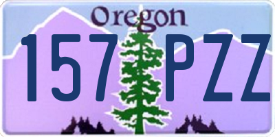 OR license plate 157PZZ