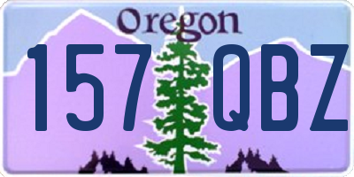 OR license plate 157QBZ