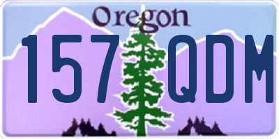 OR license plate 157QDM