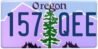 OR license plate 157QEE