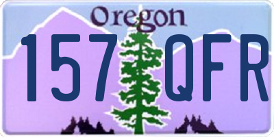 OR license plate 157QFR